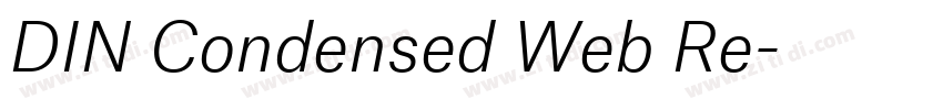 DIN Condensed Web Re字体转换